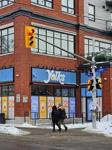 Yolks Ottawa restaurant exterior on Bank Street in the Glebe neighbourhood
