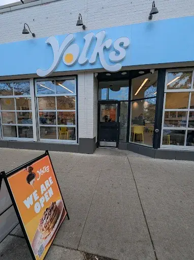 Yolks Toronto restaurant exterior on Bloor Street West